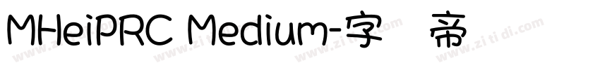 MHeiPRC Medium字体转换